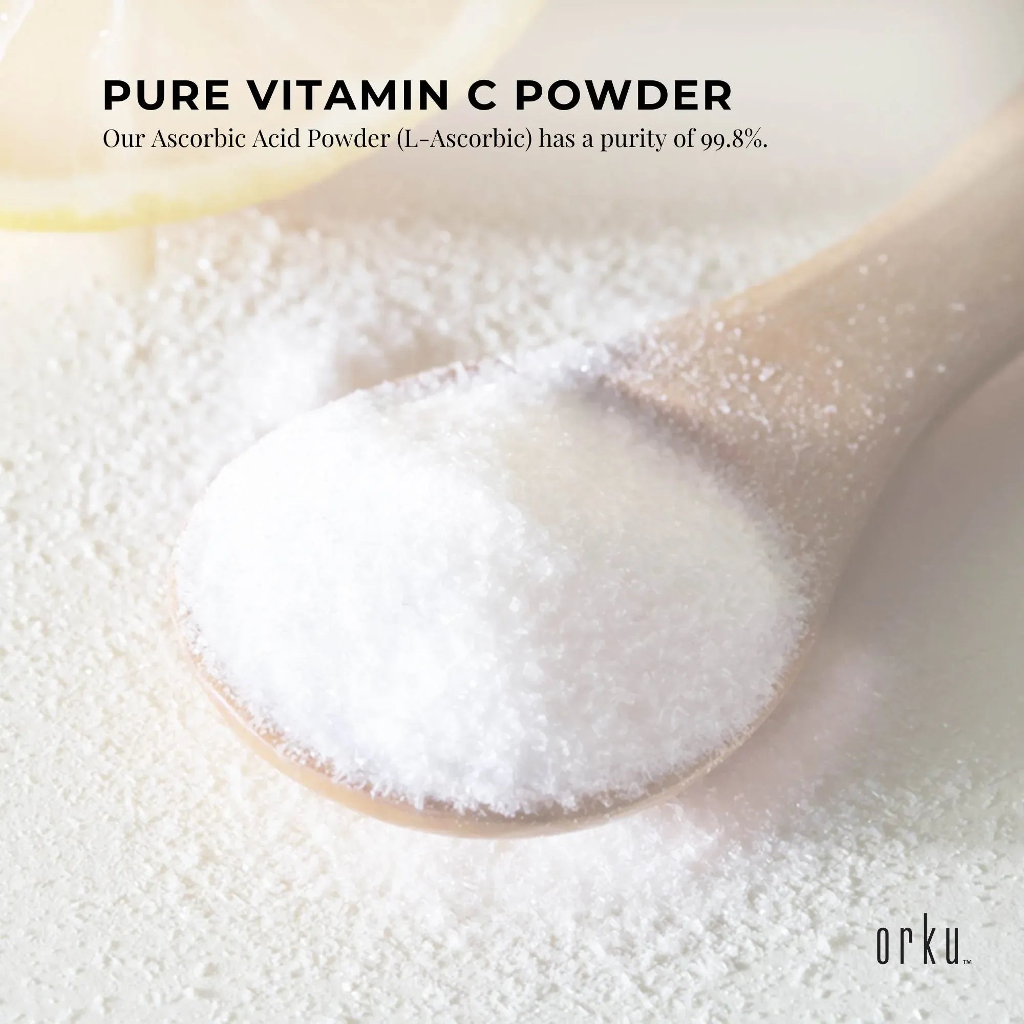 Vitamins & Supplements: Orku Bulk 20Kg Vitamin C Powder Pure L-Ascorbic Acid - USP Grade Non-GMO