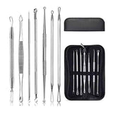 Shaving & Grooming: Blackhead Remover 7 Piece Tool Kit For Pimple Extraction Blemish Suction Removal