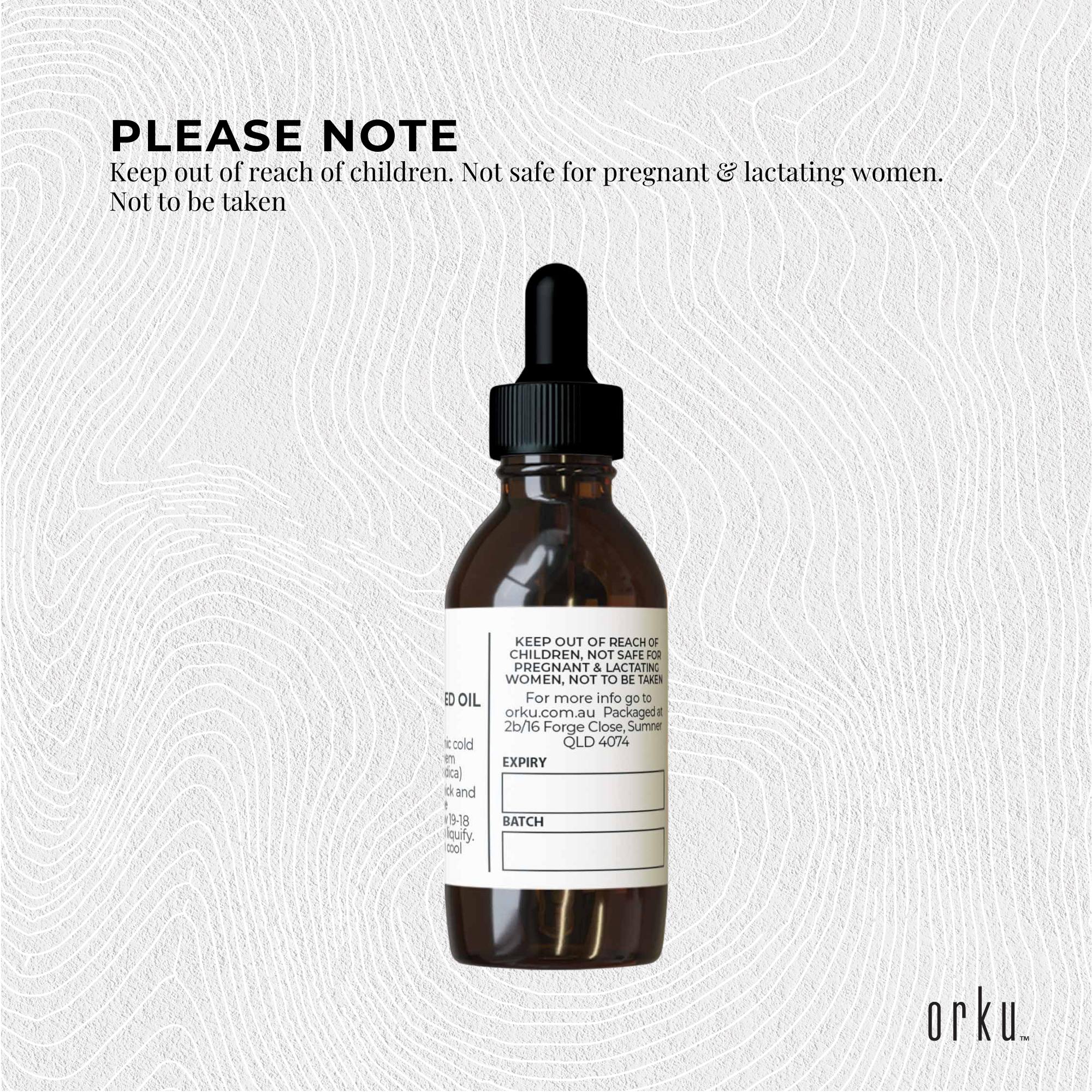 Facial Lotions & Moisturisers: Orku 25ml Organic Neem Seed Oil - Debitterised Cold Pressed Azadirachtin Indica