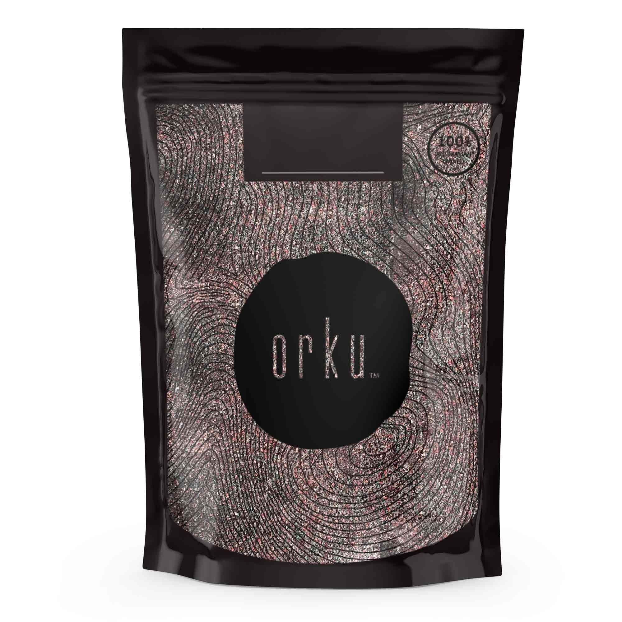 Seasonings & Spices: 400g Fine Black Salt Himalayan - Table Grain Vegan Edible Egg Kala Namak Bag