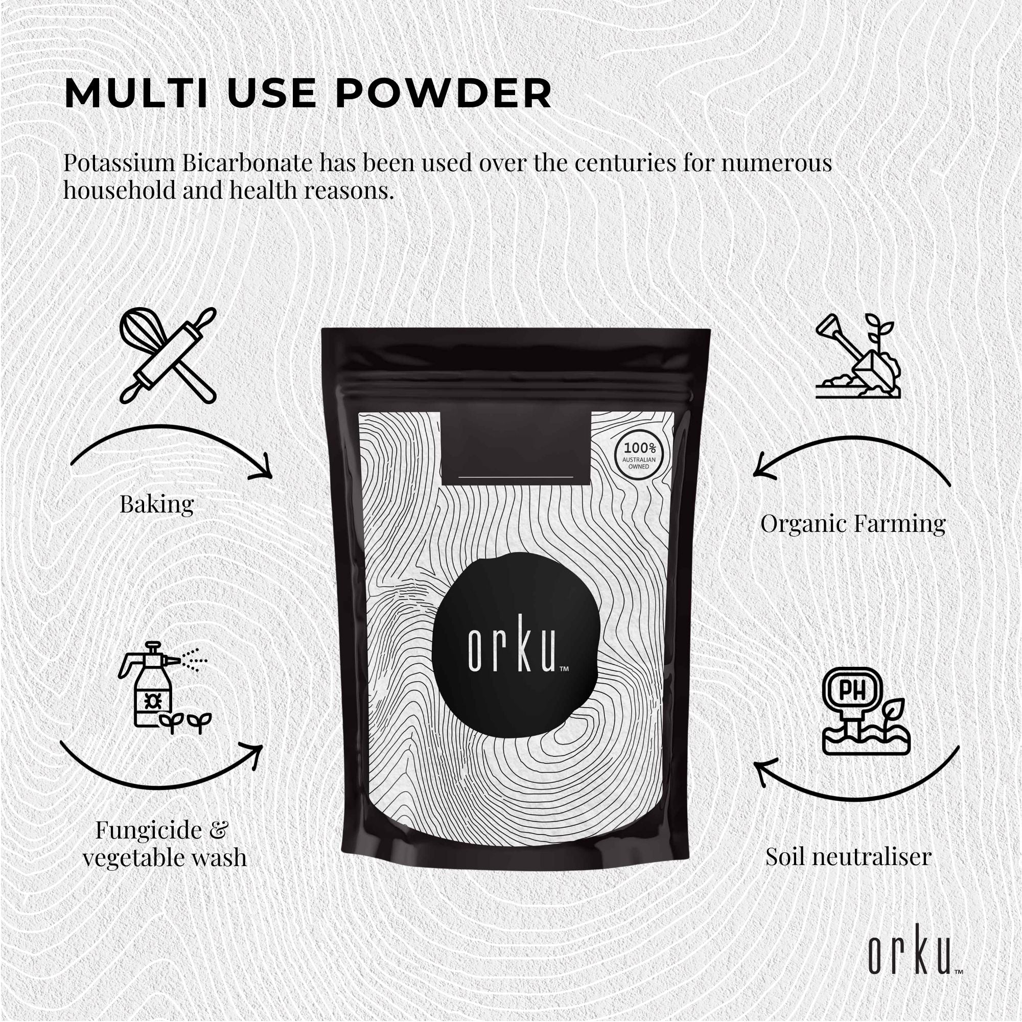 Distilling & Brewing: 400g Organic Potassium Bicarbonate Powder - Food Grade Pure FCC Brewing Baking