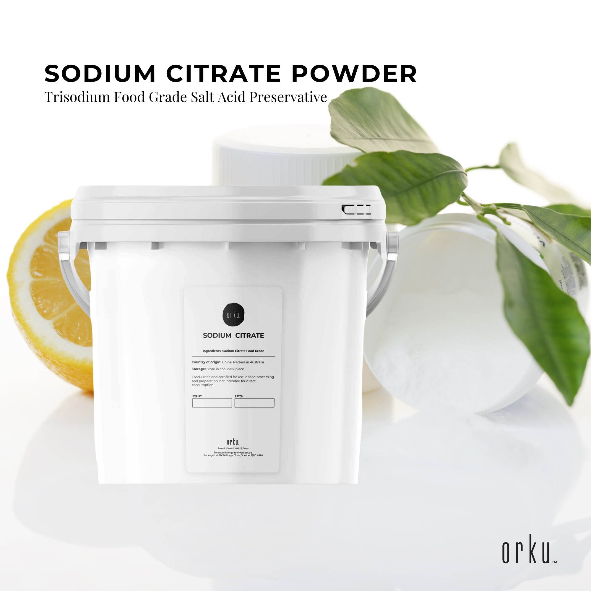 Vitamins & Supplements: 5Kg Sodium Citrate Powder Tub - Trisodium Food Grade Acid Salt Preservative