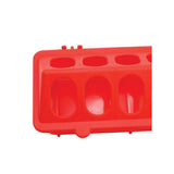 Farm Equipment: 50cm Long Poultry Feeder Chicken Feeding Trough Red Plastic Flip Top Container