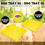 Coop & Hutch Accessories: Rooster Farms Electric 112 Egg Incubator + Accessories for Chicken Quail Duck