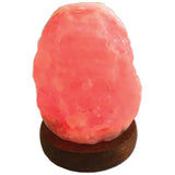 Table Lamps: Orku Red USB Himalayan Pink Salt Lamp - Coloured Light Mini Natural Rock Crystal