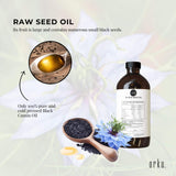 Laundry Cleaning Supplies: Orku 500ml Pure Black Seed Oil Cold Pressed 100% Ethiopian Nigella Sativa Cumin