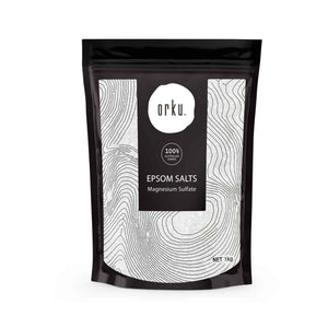 Orku 1Kg Epsom Salt - Magnesium Sulphate Bath Salts Skin Body