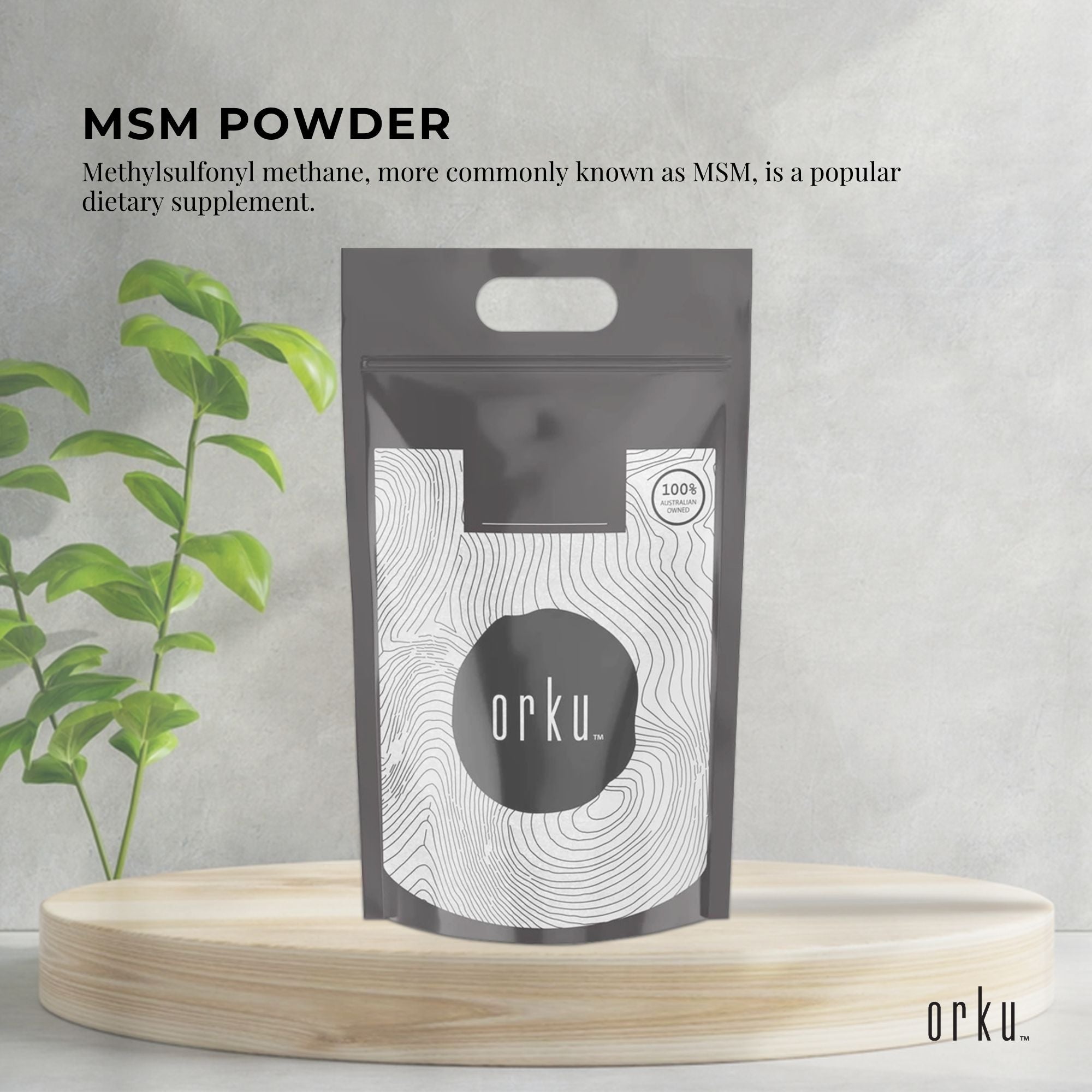 Orku 20Kg MSM Powder or Crystals - 99.9% Pure USP Grade Methylsulfonylmethane