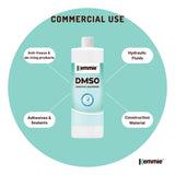 Laundry Cleaning Supplies: Kemmie 1L DMSO Liquid 99.9% Pure -  USP Grade Dimethyl Sulfoxide Solvent