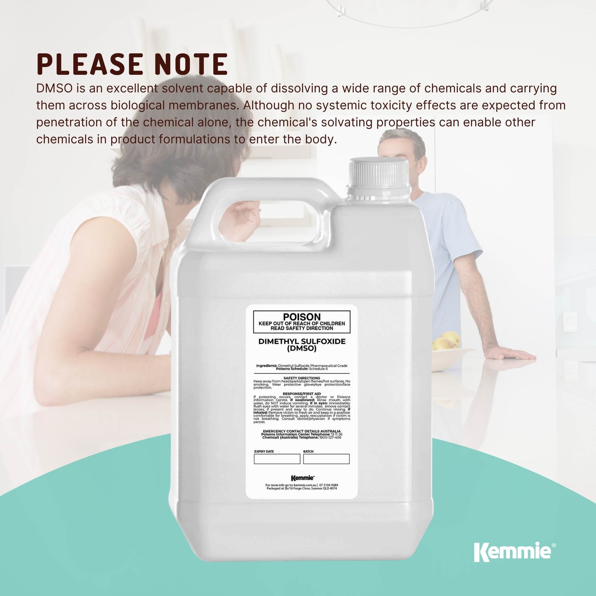 Laundry Cleaning Supplies: Kemmie 5L DMSO Liquid 99.9% Pure -  USP Grade Dimethyl Sulfoxide Solvent Bulk