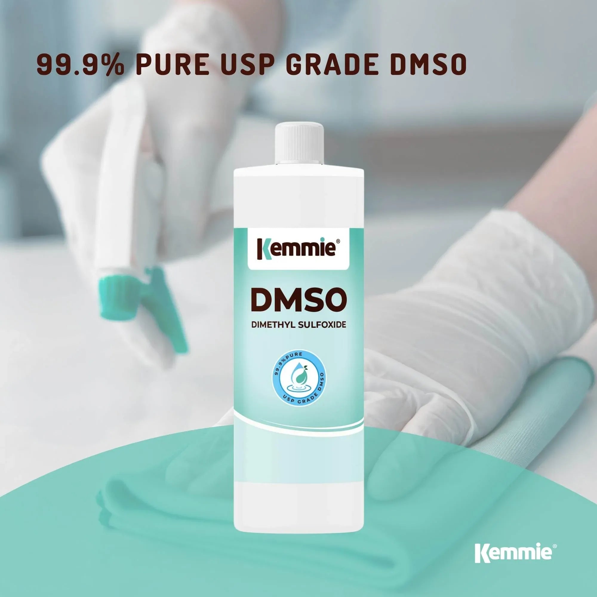 Laundry Cleaning Supplies: Kemmie 500ml DMSO Liquid 99.9% Pure -  USP Grade Dimethyl Sulfoxide Solvent