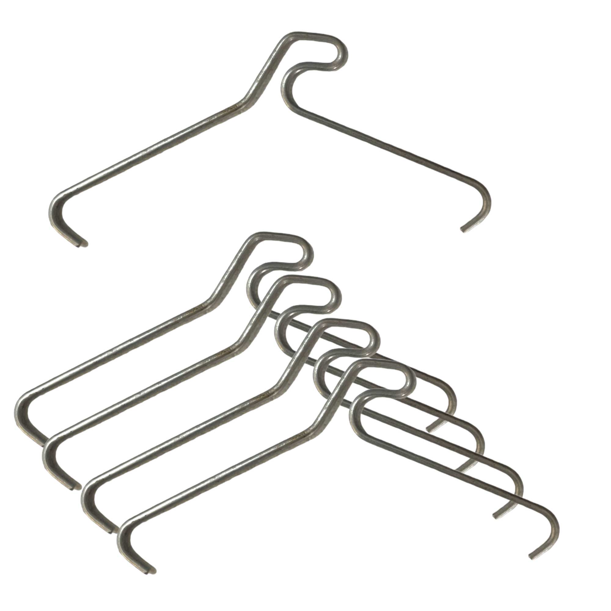 Hardware Hooks: 5 Pack 76mm (3") Brick Hooks - Wall Clips Hangers For Pictures Pot Plants