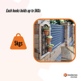 Hardware Hooks: 5 Pack 76mm (3") Brick Hooks - Wall Clips Hangers For Pictures Pot Plants