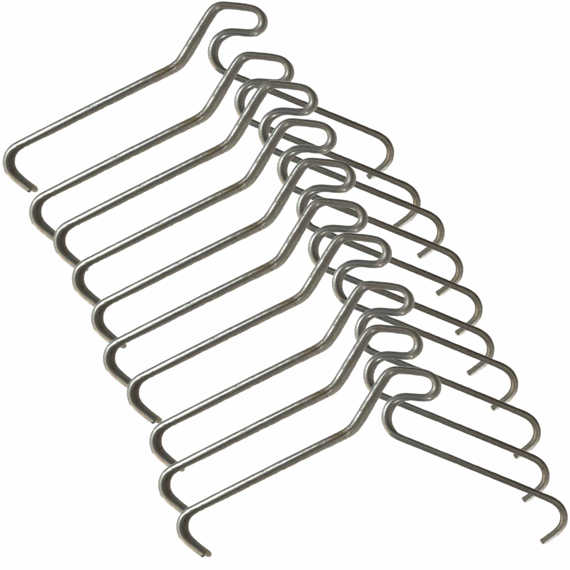 Hardware Hooks: 10 Pack 76mm (3") Brick Wall Hooks - Clips Hangers For Pictures Plants