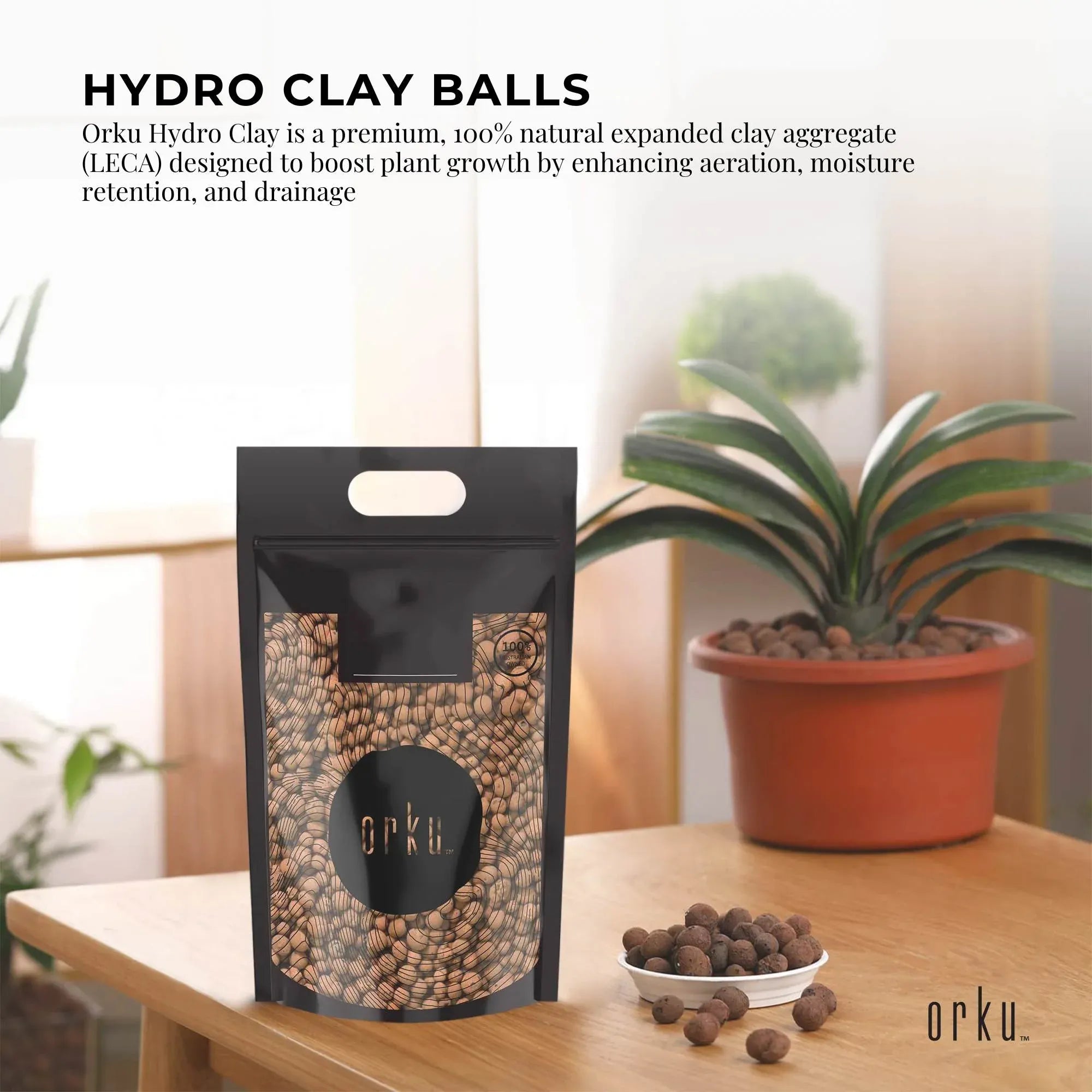 20L Hydro Clay Balls - Natural Premium Hydroponic Expanded Plant Growing Medium