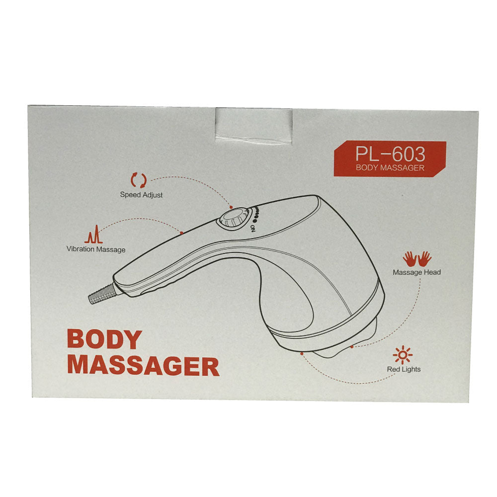 Massagers: Full Body Vibration Handheld Massager - 4 Massage Heads Neck Shoulders Back Legs