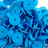 Pet ID Tags: 1-100 Cattle Number Ear Tags 6x7.5cm Set - Medium Blue Cow Sheep Livestock Label