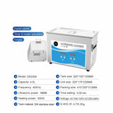 4.5L Digital Ultrasonic Cleaner - Ultra Sonic Bath Jewellery Cleaning