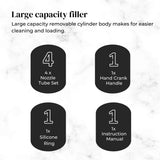 Kettles: 5L Manual Vertical Sausage Filler - Stainless Stuffer Meat Press Machine