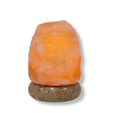 USB Himalayan Salt Lamp - Mini Natural Rock Shape Pink Crystal Rock Marble Light