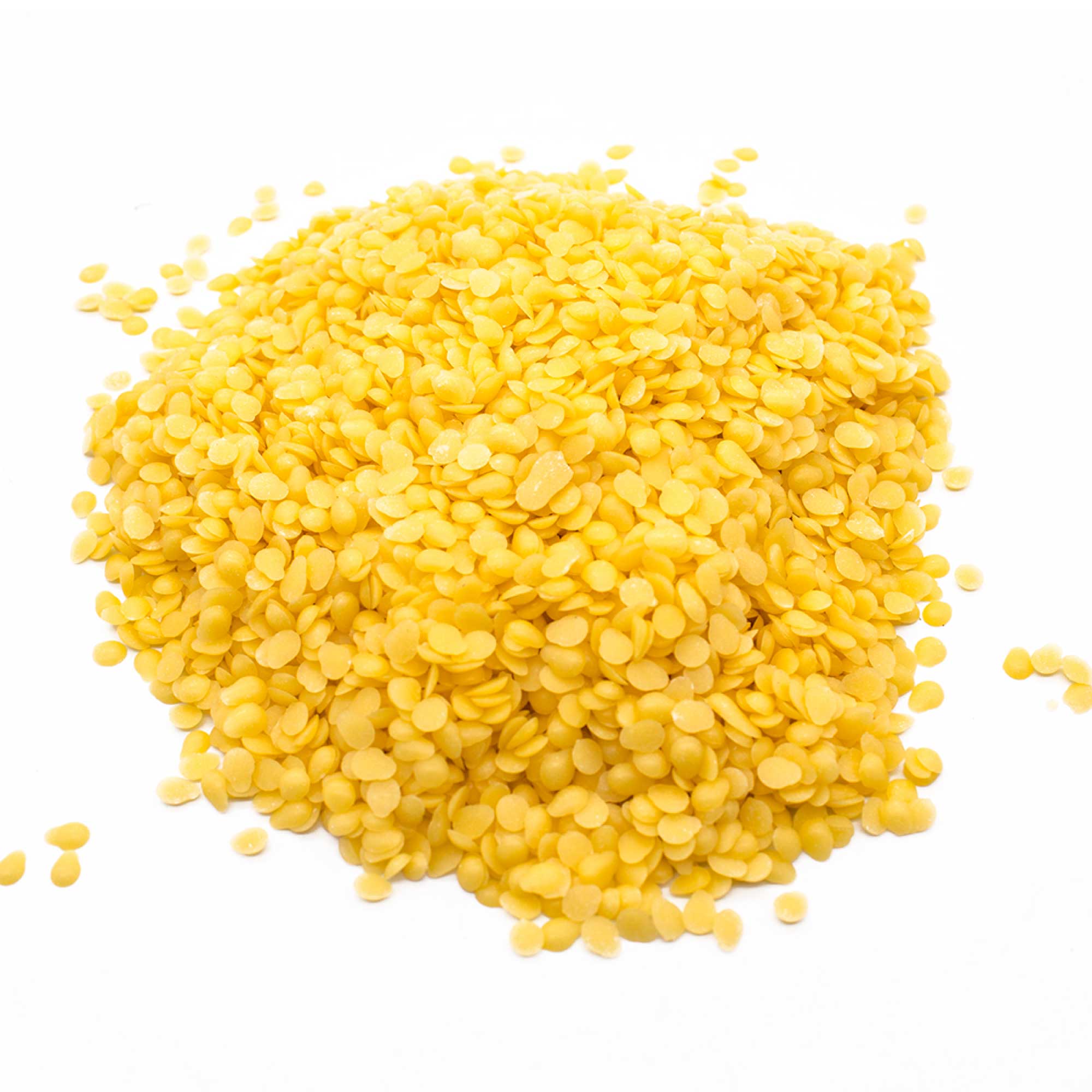 Orku 10Kg Organic Beeswax Pellets Yellow - Cosmetic Grade Bees Wax Pastilles Bulk