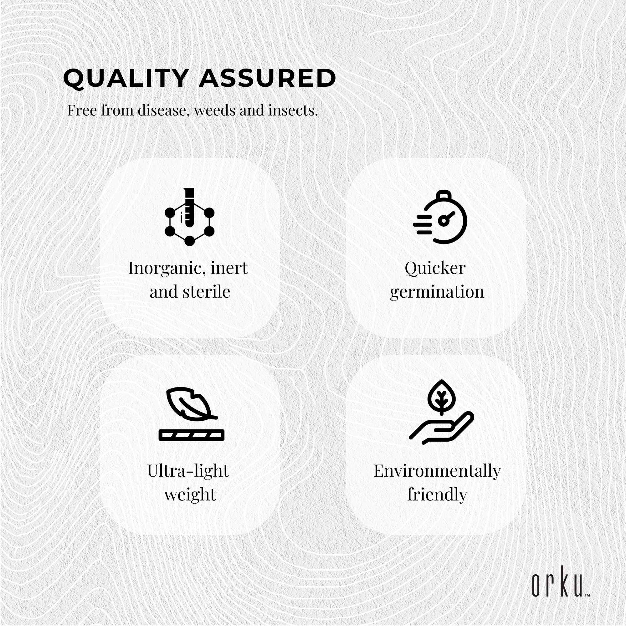 Orku 20L Perlite Coarse Premium Soil Expanded Medium Plants Hydroponics