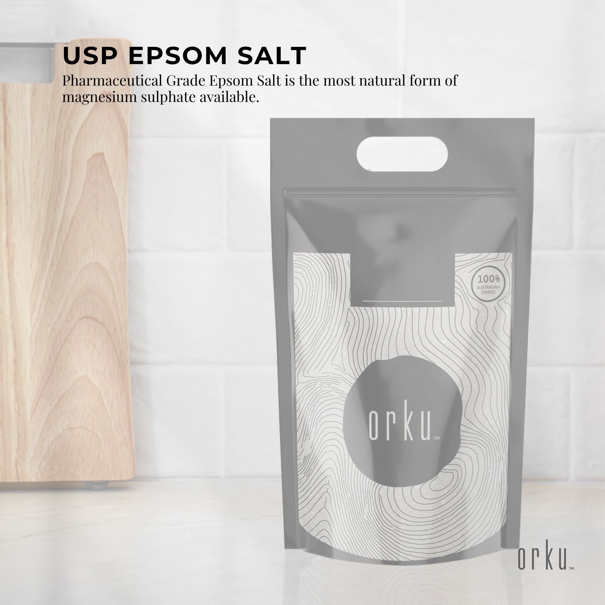 Bath Additives: Orku 10Kg Epsom Salt - USP Grade Magnesium Sulfate Body Bath Salts