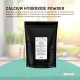 Kemmie 100g Calcium Hydroxide Powder - Food Grade Pickling Lime Slaked Lime FCC