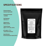 Kemmie 400g Calcium Hydroxide Powder - Food Grade Pickling Lime Slaked Lime FCC