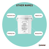 Kemmie 600g Calcium Hydroxide Powder Tub - Food Grade Pickling Lime FCC