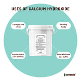 Kemmie 600g Calcium Hydroxide Powder Tub - Food Grade Pickling Lime FCC