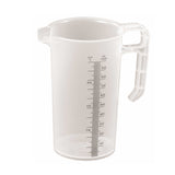 20x 1L Measuring Jug Heavy Duty Clear Plastic Propylene Food Grade BPA 5 Pro-Jug