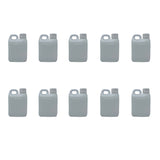10x 1L Natural Bottle HDPE + TE Cap Jerry Can - Empty Plastic Chemical Food