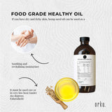 Condiments & Sauces: Orku 1L Organic Hemp Seed Oil - Cold Pressed Food Grade Oils