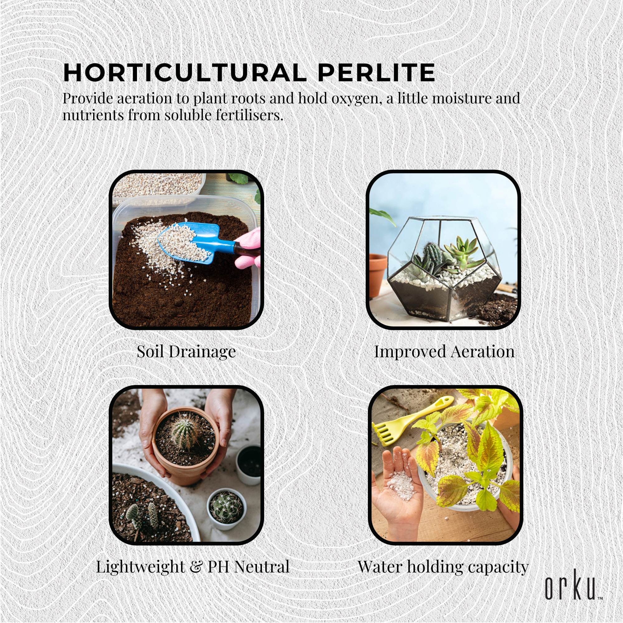 100L Perlite Medium Premium Soil Expanded Plant Growing Media Plants Hydroponics