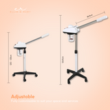 Facial Cleansers: Ellie & Ruby Facial Steamer Professional Ozone Face Sauna Deep Skin Cleansing