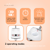 Facial Cleansers: Ellie & Ruby Facial Steamer Professional Ozone Face Sauna Deep Skin Cleansing