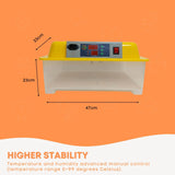 Coop & Hutch Accessories: Rooster Farms Electric 24 Egg Incubator + Accessories for Chicken Quail Duck