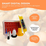 Coop & Hutch Accessories: Rooster Farms Electric 24 Egg Incubator + Accessories for Chicken Quail Duck