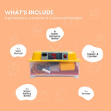 Coop & Hutch Accessories: Rooster Farms Electric 24 Egg Incubator + Accessories for Chicken Quail Duck