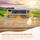 Coop & Hutch Accessories: Rooster Farms Electric 48 Egg Incubator + Accessories for Chicken Quail Duck