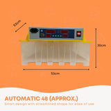 Coop & Hutch Accessories: Rooster Farms Electric 48 Egg Incubator + Accessories for Chicken Quail Duck