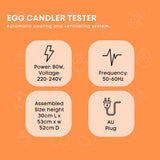 Coop & Hutch Accessories: Rooster Farms Electric 48 Egg Incubator + Accessories for Chicken Quail Duck