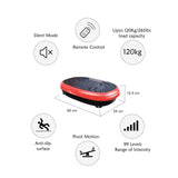 Vibration Exercise Machines: Social Hike Red Mini Vibration Plate - Vibrating Exercise Machine Platform