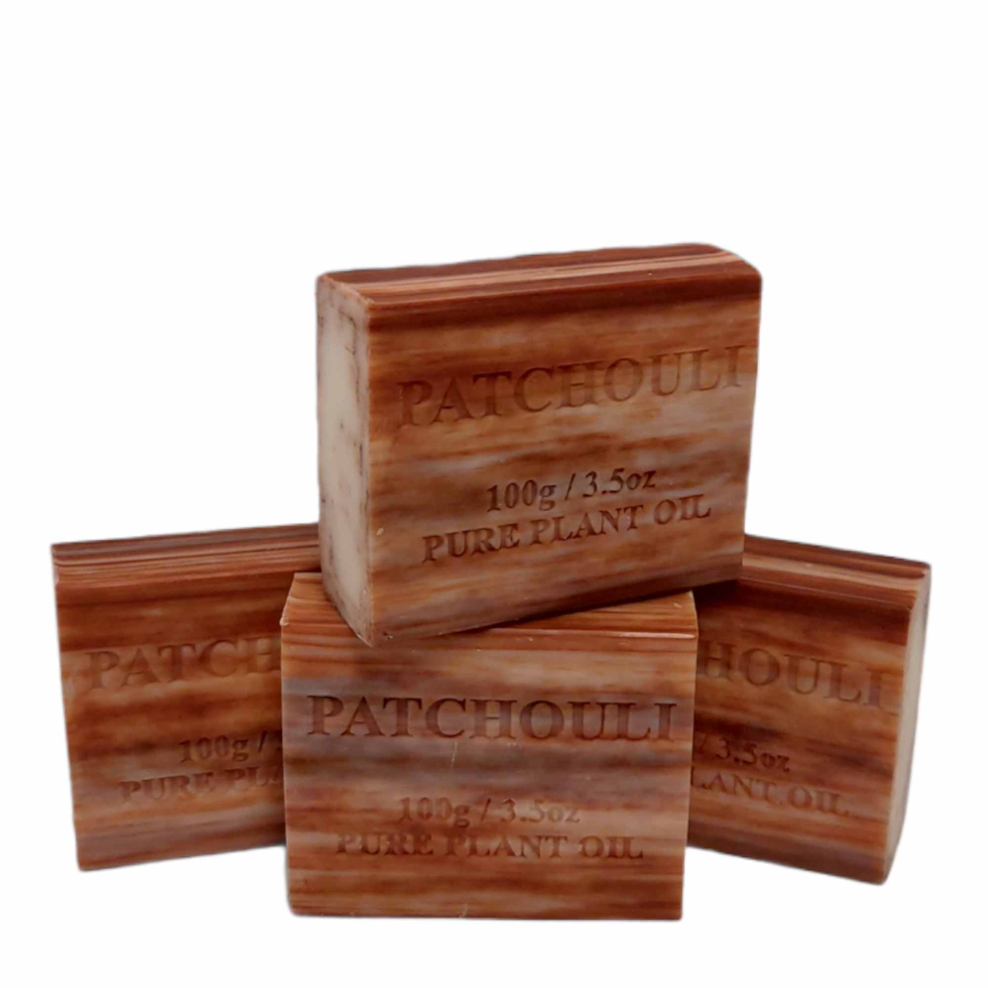 Hair Removal: 4x 100g Plant Oil Soap Patchouli Scent Pure Natural Vegetable Base Bar Australia