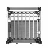 Dog Carriers & Crates: Aluminium Dog Travel Crate 56x65x77cm - Medium Pet Car Transport Cage Kennel Box