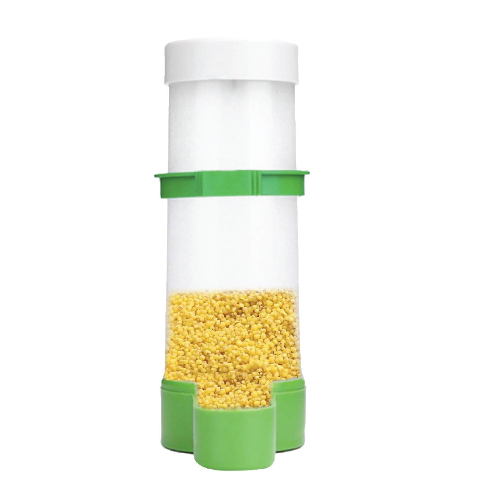 Small Animal Habitats & Cages: Bird Cage Food Dispenser Feeder Automatic Pet Parrot Budgie Cockatiel Aviary