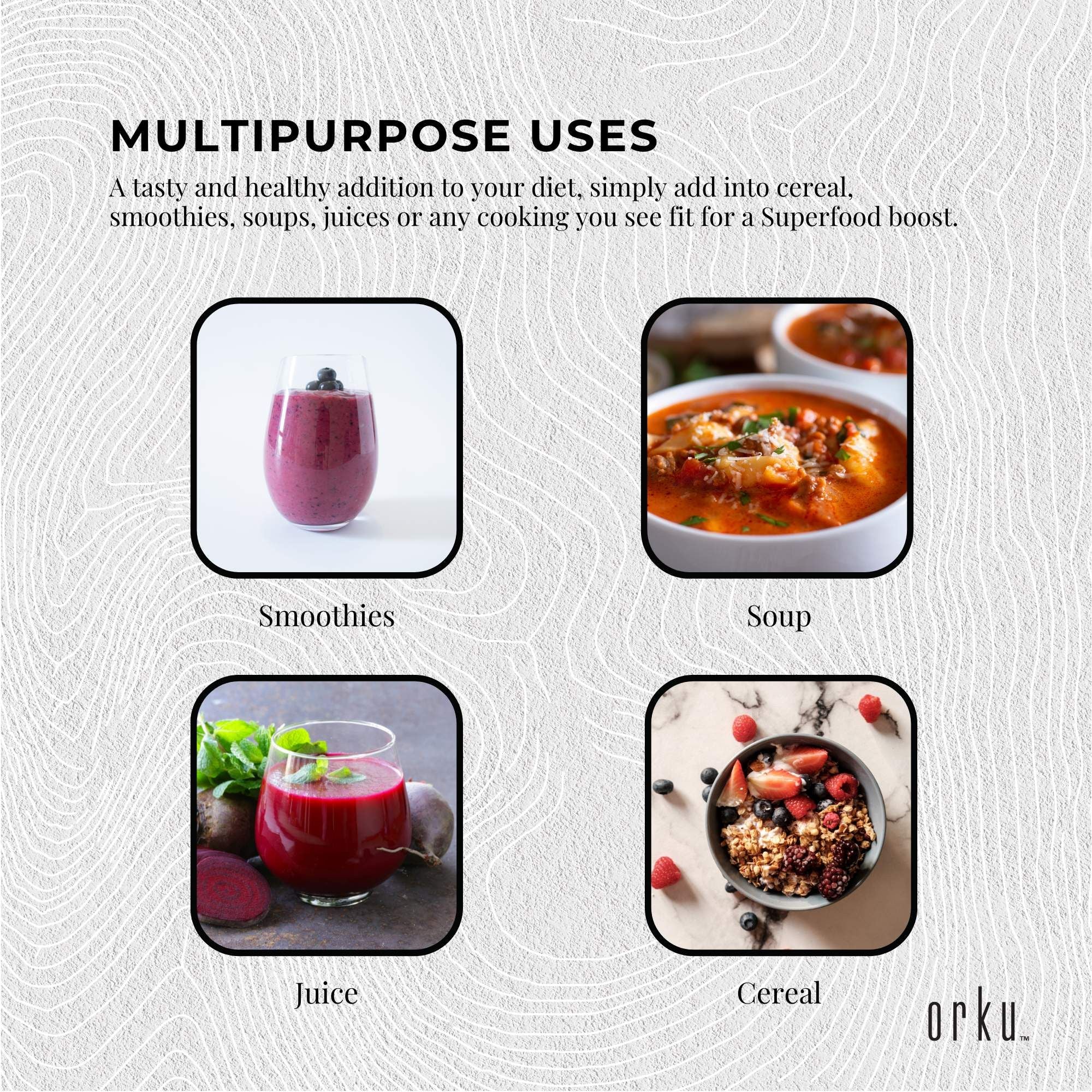 Orku 400g Organic Beetroot Powder - 100% Pure Beet Root Powder - Beta vulgaris