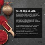 10Kg Organic Beetroot Powder Bulk Superfood Beet Root Supplement Beta Vulgaris