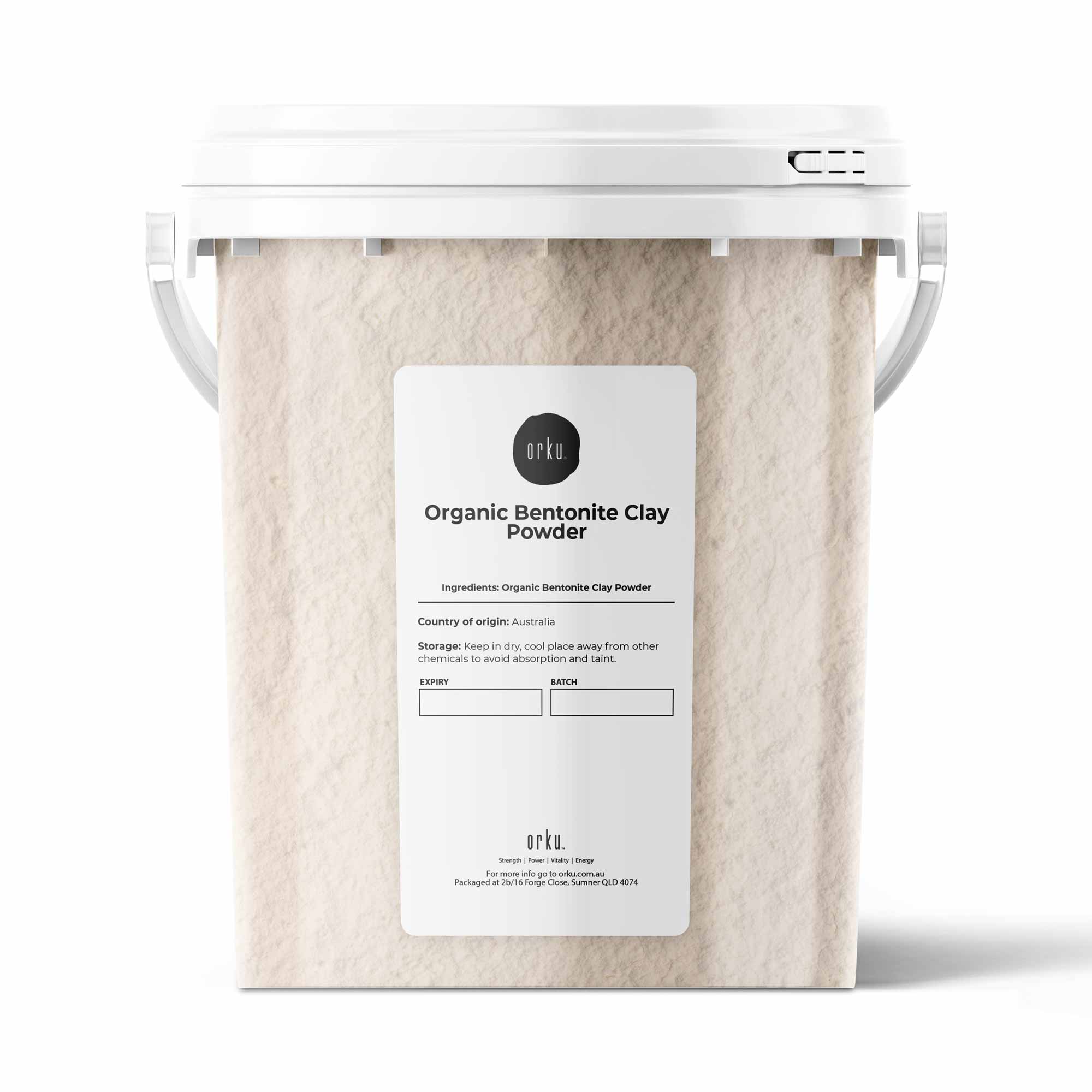 Orku 1.1Kg Organic Bentonite Clay Powder Cosmetic Grade Montmorillonite